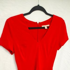 Banana Republic Red Midi